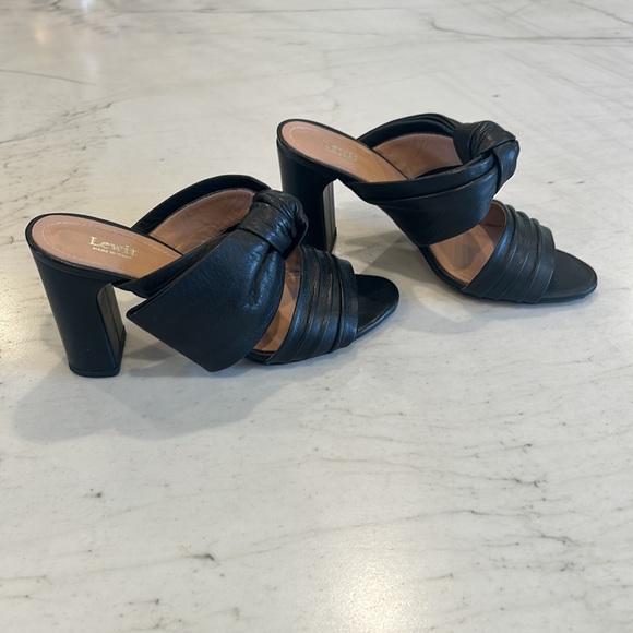 Lewitt black heeled sandal mules - Picture 3 of 7